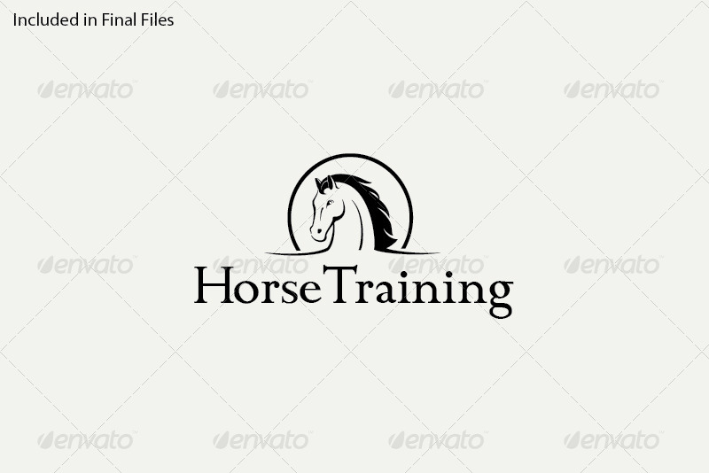 Horse Training Logo Template by FoxxelGraphics GraphicRiver